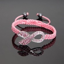 Crystal Pink Ribbon Breast