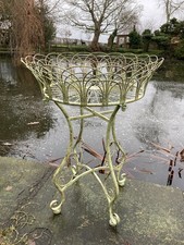 Green metal jardiniere plant - jardiniere,