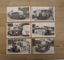 Vintage Bus coach photos x 6 -