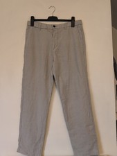 Beige linen H&M Trousers Size M Mens