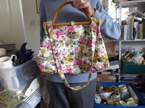 Vintage knitting sewing - , bag