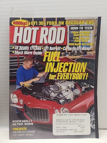 Hot rod magazine - magazine, 1998