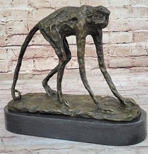 100% Real Bronze Monkey Wild