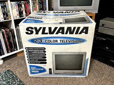 Vintage Sylvania SRT2223S 23” CRT TV Color Television Silver BRAND NEW SEALED