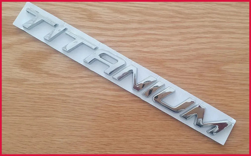 Metal titanium letter - 3d,