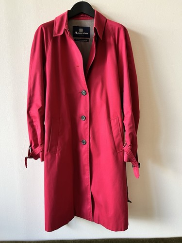 Aquascutum pink trench coat - pink,