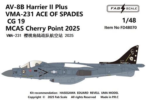 Fabscale fd48070 harrier - fabscale, av-8b