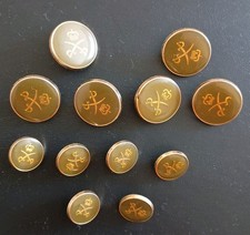 12 Crossed Swords & Crown British Army Blazer Buttons APTC