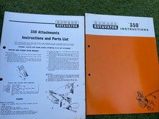 Howard Rotavator 350 Instructions Manual & Parts List 1968