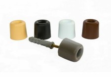 2 x Aesthetic Door Stop Bumper 30mm x 32mm with Fitting Screw Gate Stopper