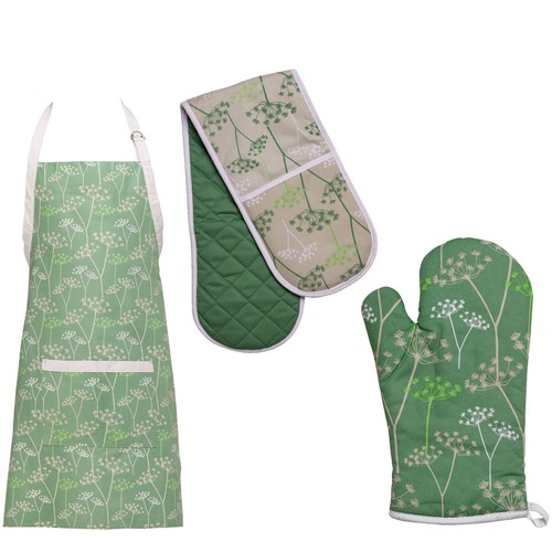 Cow parsley design oven - parsley, glove