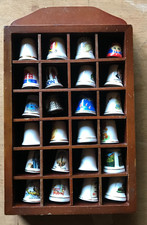 Wooden Thimble Display Case