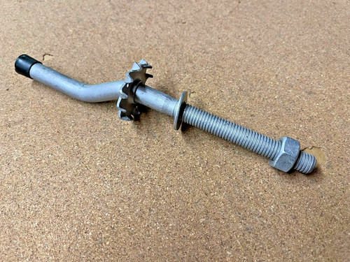 Cranked gate striker for - gate,