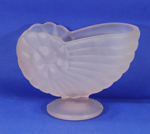 Frosted pink glass - pink, vase