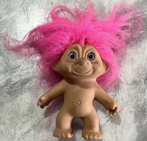 Vintage russ troll doll pink - vintage,