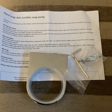 John Lewis Opus Soap Dispenser Bracket ONLY Chrome Finish