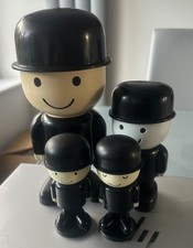 Retro Homepride flour shaker,  salt and pepper pots  and money box 