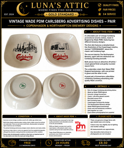 Vintage wade pdm carlsberg - vintage,