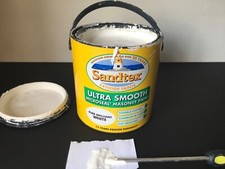 Sandtex Exterior Paints Ultra Smooth Pure Brilliant WHITE 2.5 L used tin