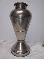 Silver Floor Vase Large Metal