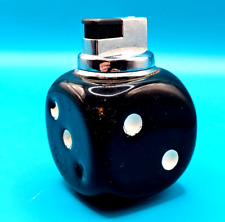 Rare Vintage DICE CLAVE DENIA Gas Table Lighter in Working Order ONDARA - SPAIN