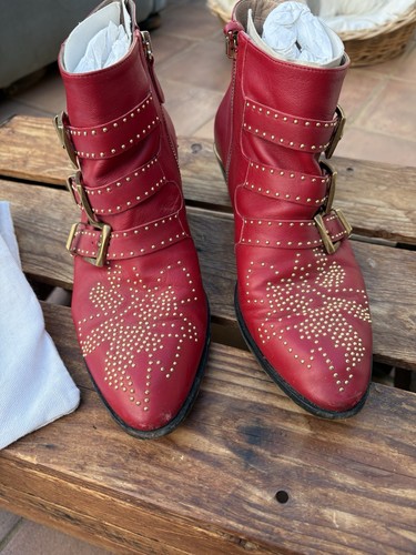 Chloe leather susanna boots - leather,