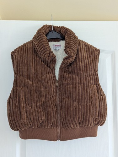 Corduroy gilet women - corduroy,, brown