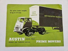 AUSTIN SERIES THREE PRIME MOVERS TRUCK SALES BROCHURE 1950'S