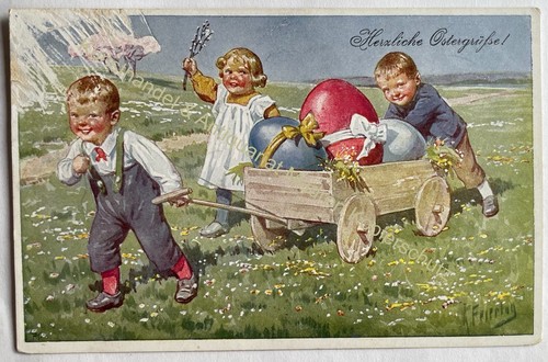Postcard old postcard motif