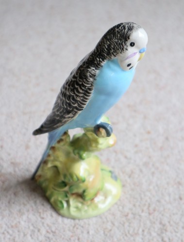 Beswick blue breasted budgie - breasted,