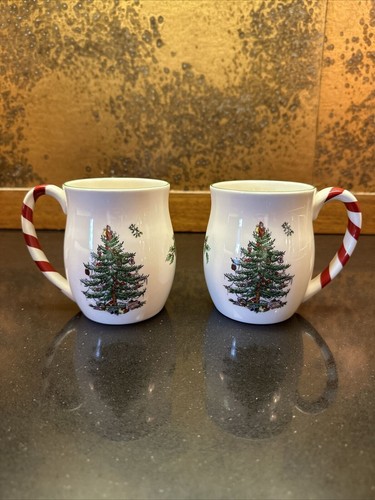 Pair spode christmas tree - ,