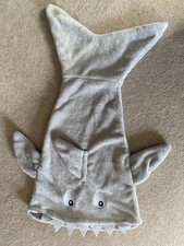 BABIES TODDLERS SHARK BLANKET ONE SIZE GREY 