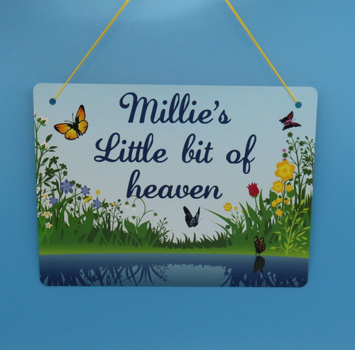 Personalised garden house sign - personalised,
