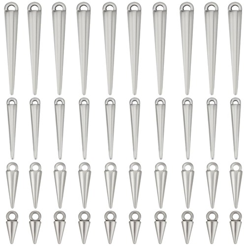 Box 120pcs cone charms long - 1,