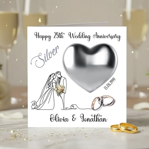Personalised 25th silver - personalised,