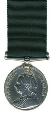Volunteer Force Long Service Medal, Victoria, Cpl. Rattray, 3rd London V.R.Corps