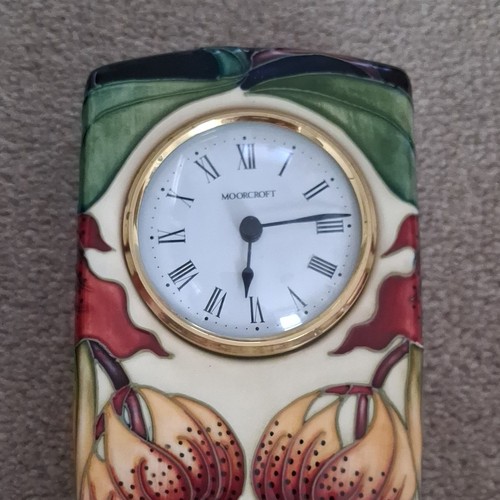 Moorcroft anna lily clock with - moorcroft,
