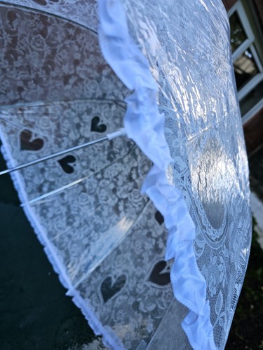 Beautiful lace effect umbrella