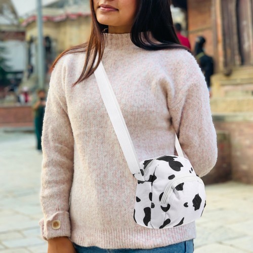 Cow print crossbody - print, bag