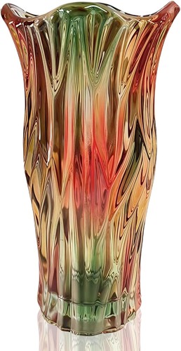 Glass flower vase large - flower, tall