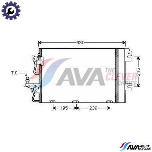 Condenser air conditioning - condenser,