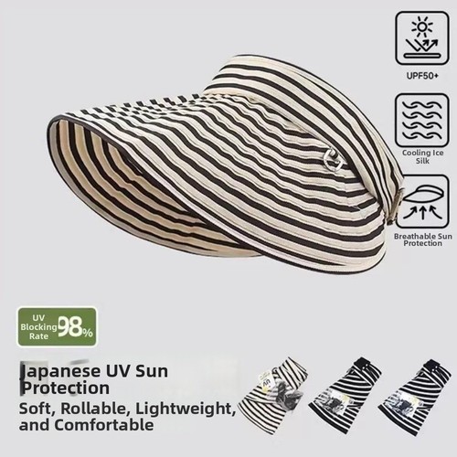 Summer visor hat striped - hat,