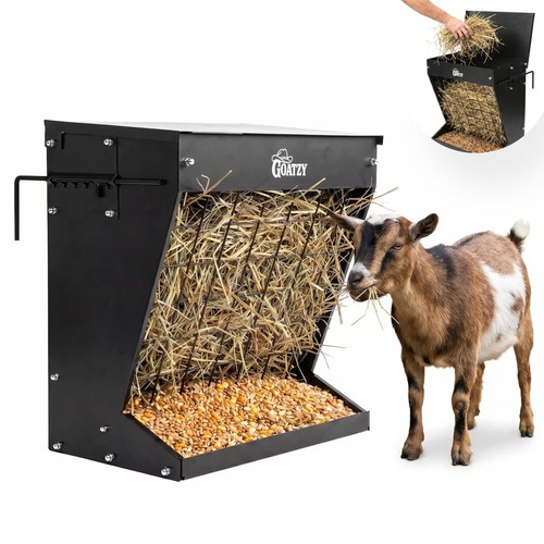 Goatzy wall mount hay rack - wall,