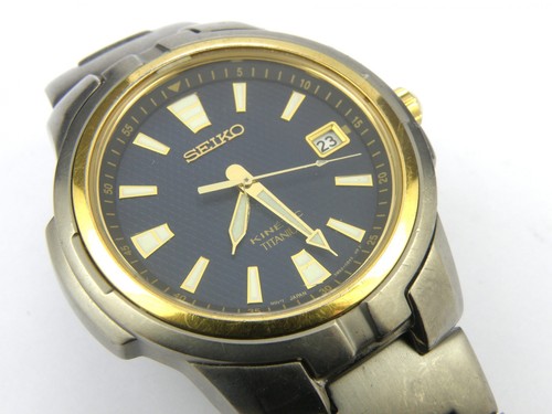 Mens seiko kinetic titanium - seiko,