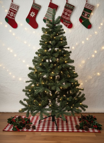 7ft winter fir green - fir, prelit