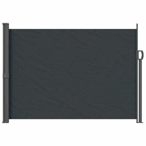 Retractable side awning - side, black