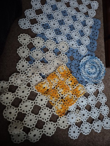 Hand crochet mats - hand, all