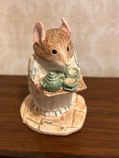 Dolls House? Miniature Painted Pewter Enesco Brambly Hedge Mrs Apple