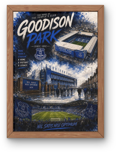 Everton goodison park poster - goodison,