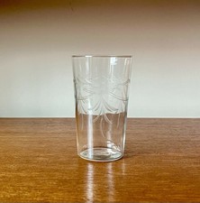 Vintage Etched Design Tumbler Juice Drinking Glass